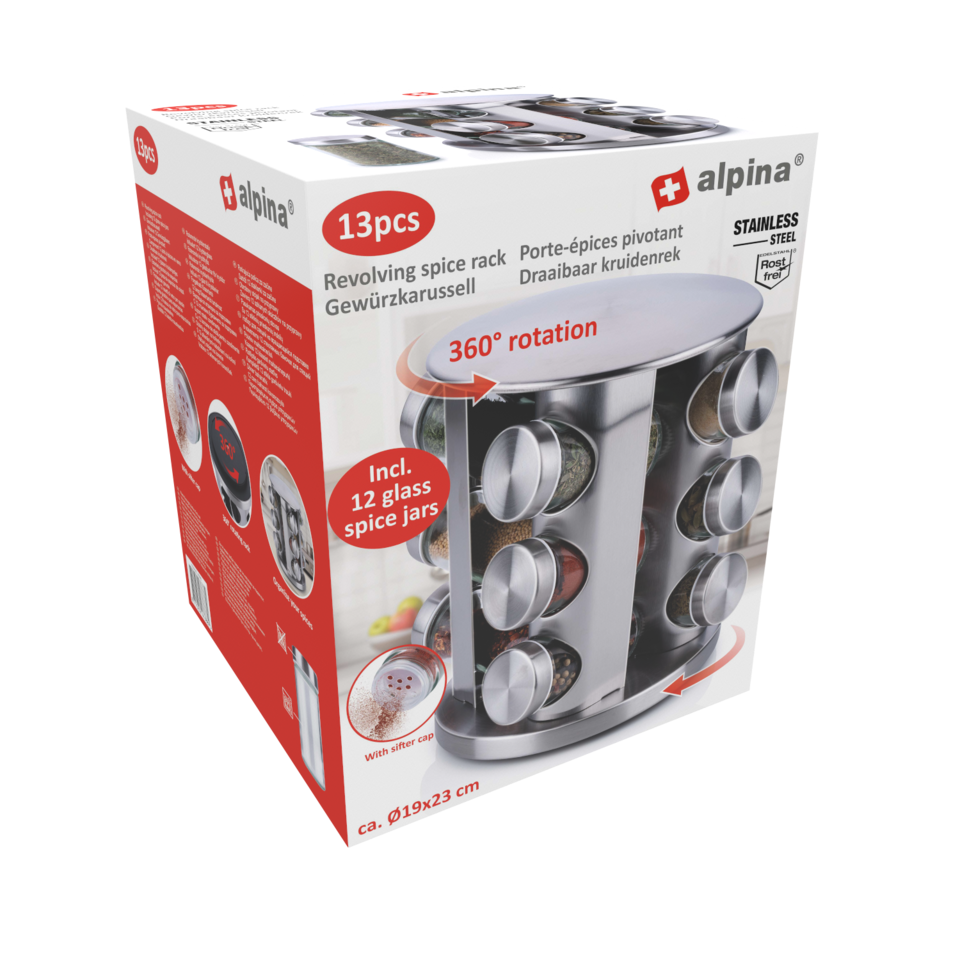 Spice Rack 12Pc Revolving