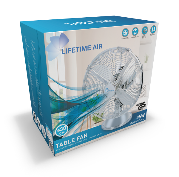 Fan Table 30Cm Chrome Chr