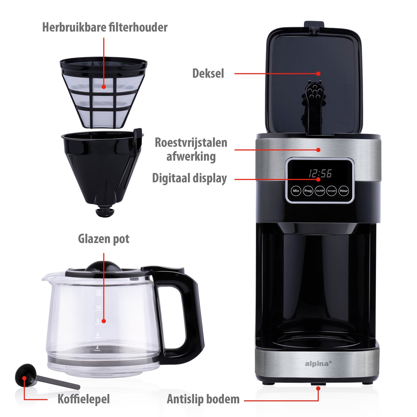 Coffee Maker 230V Ss 900W