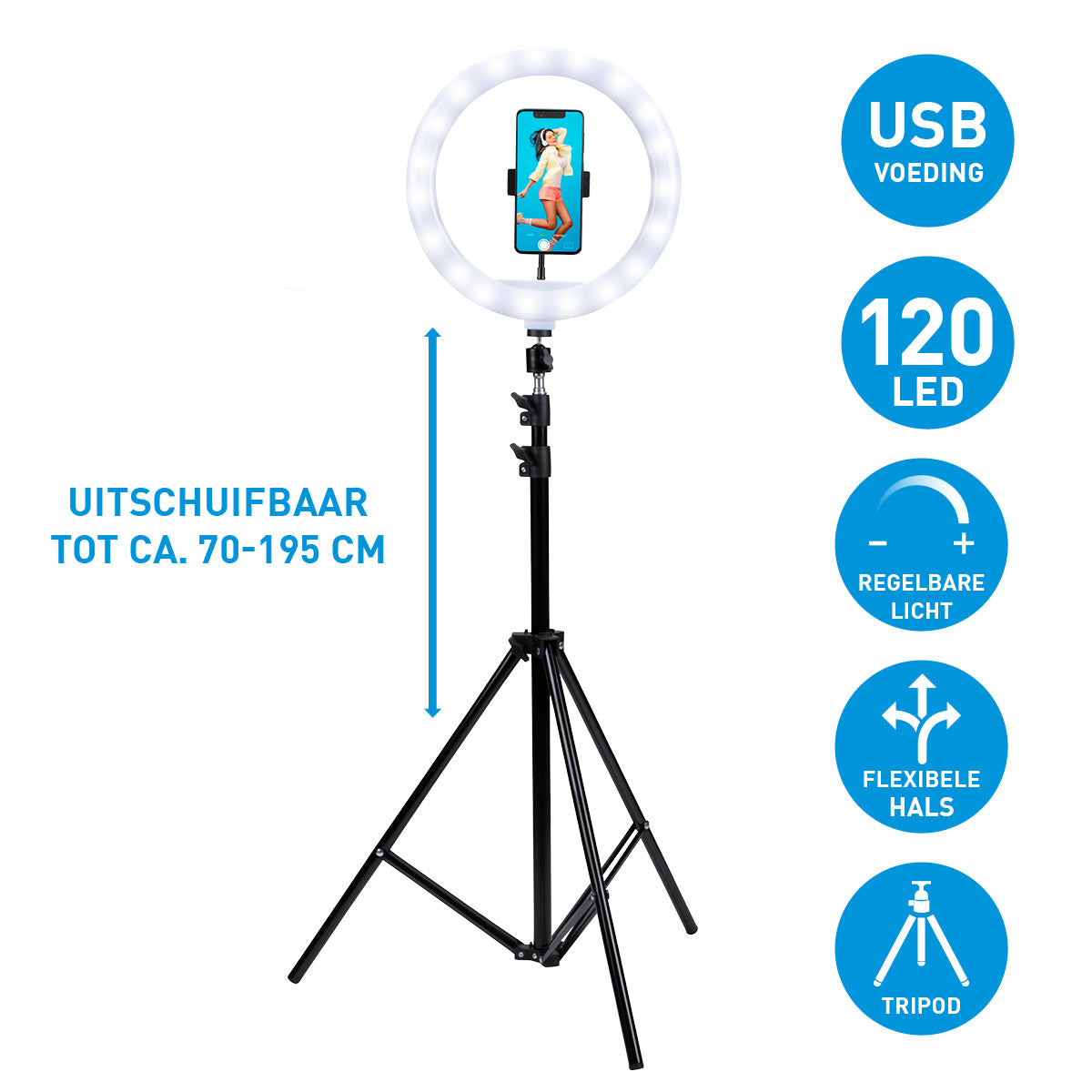 Ringlight Stand ⌀12" 120 Leds
