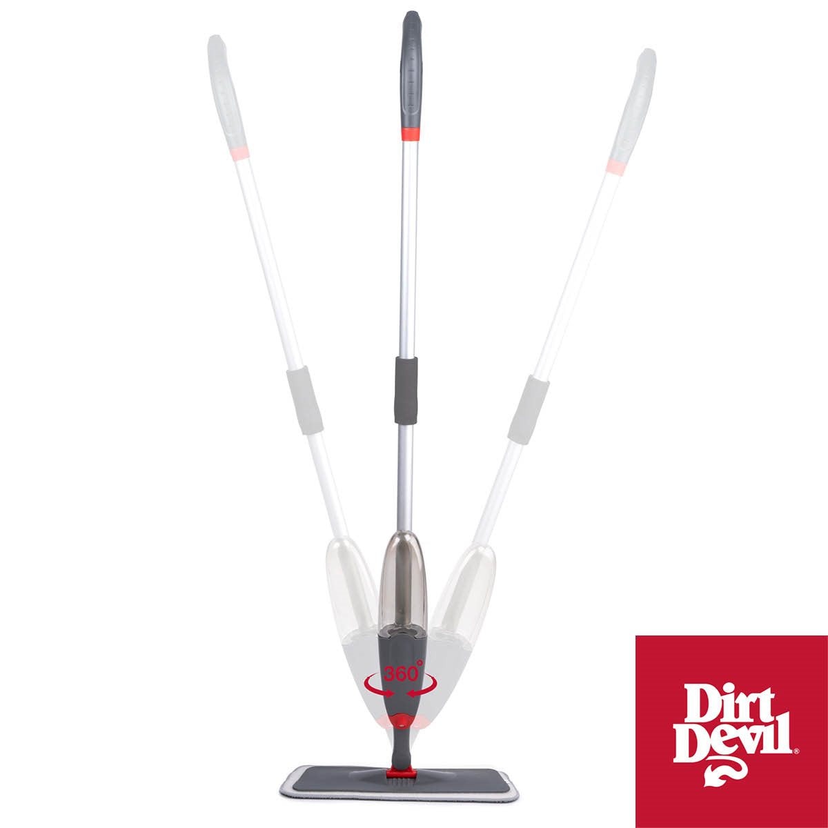 Floor Mop W Spray 3Pc 640Ml