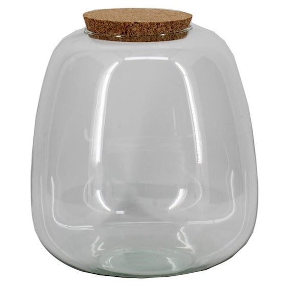 Terrarium Bottle With Cork - Model: Emma - ↑ 25 Cm - Ø 23 Cm