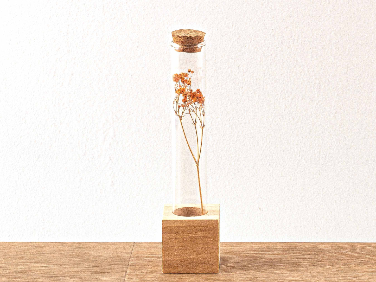 Flowerhero® - Tube S - Wooden Dried Flower Stand + Dried Floral Arrangement