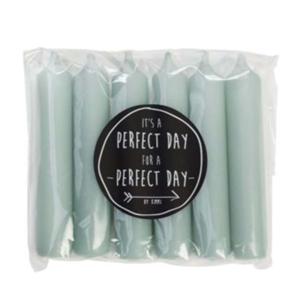 Rustik Lys - Dinner Candles - Pale Green (Per 6) - 2.15 X 12 Cm