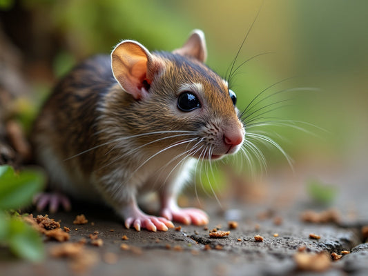 Afbeelding van een nieuwsgierige rat die op onderzoek uitgaat