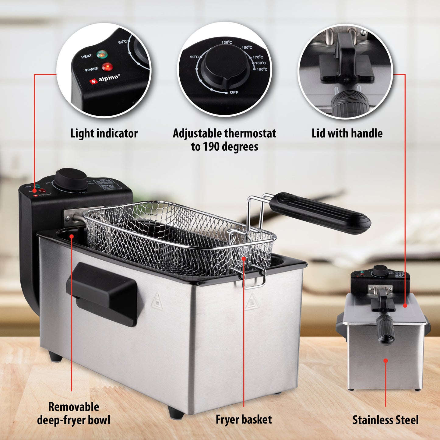 Deep Fryer 3L 2000W