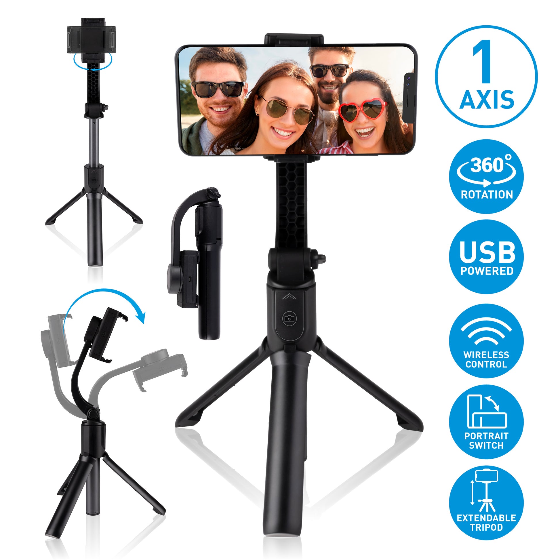 Selfie Stick Stabilizer Tripod