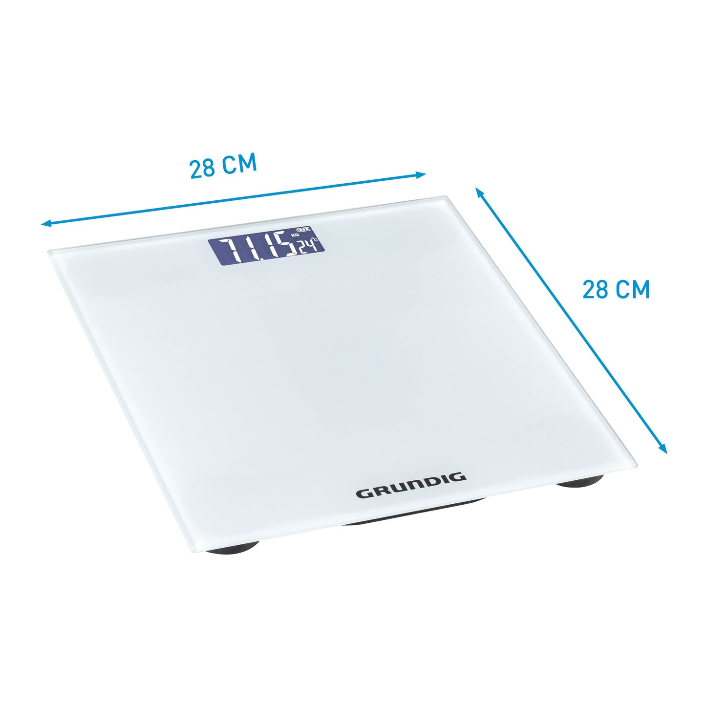 Body Scale White 28X28X2,2Cm