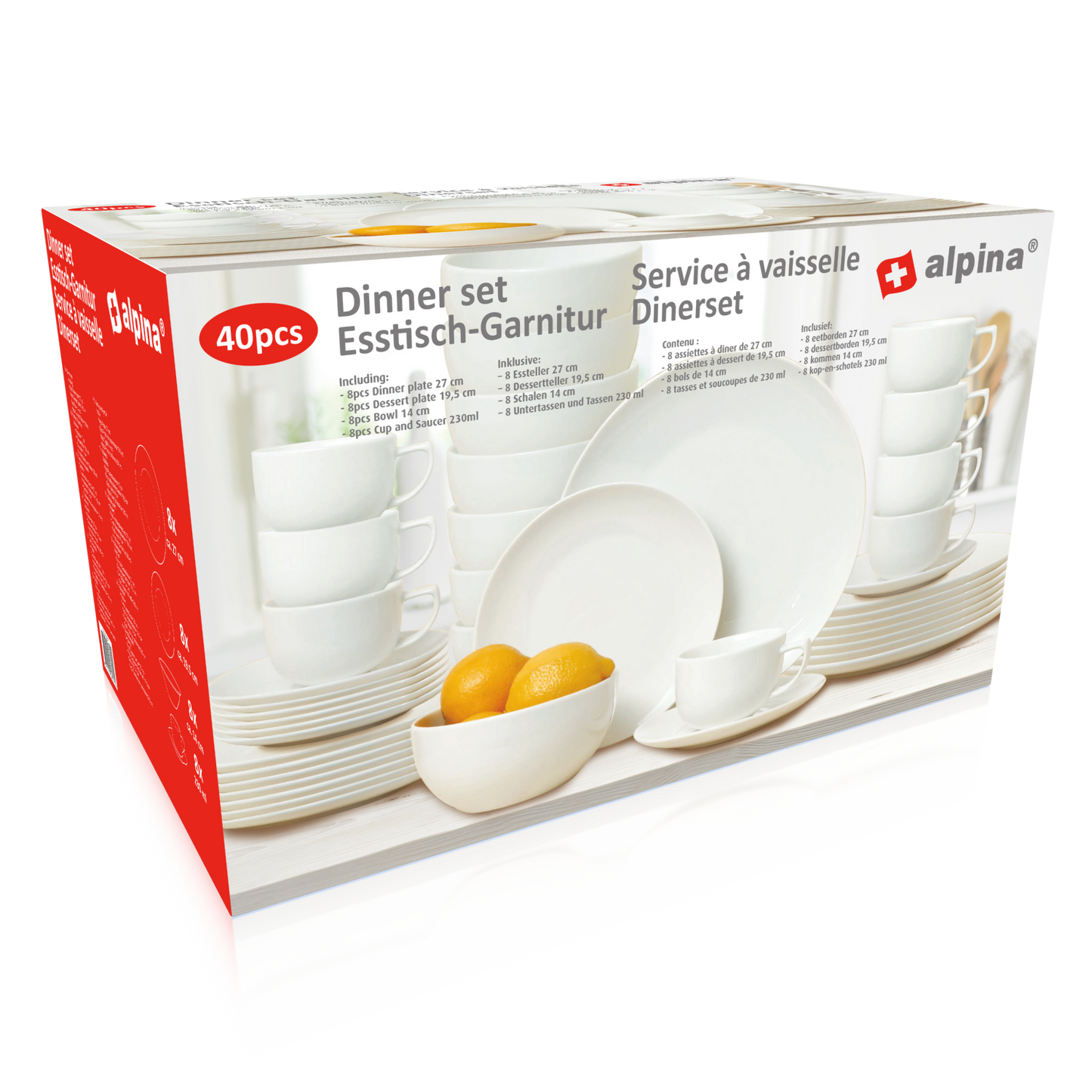 Dinner Set 40Pcs