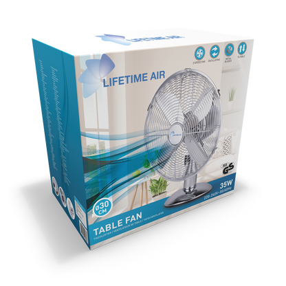 Fan Table 30Cm Chrome Chr