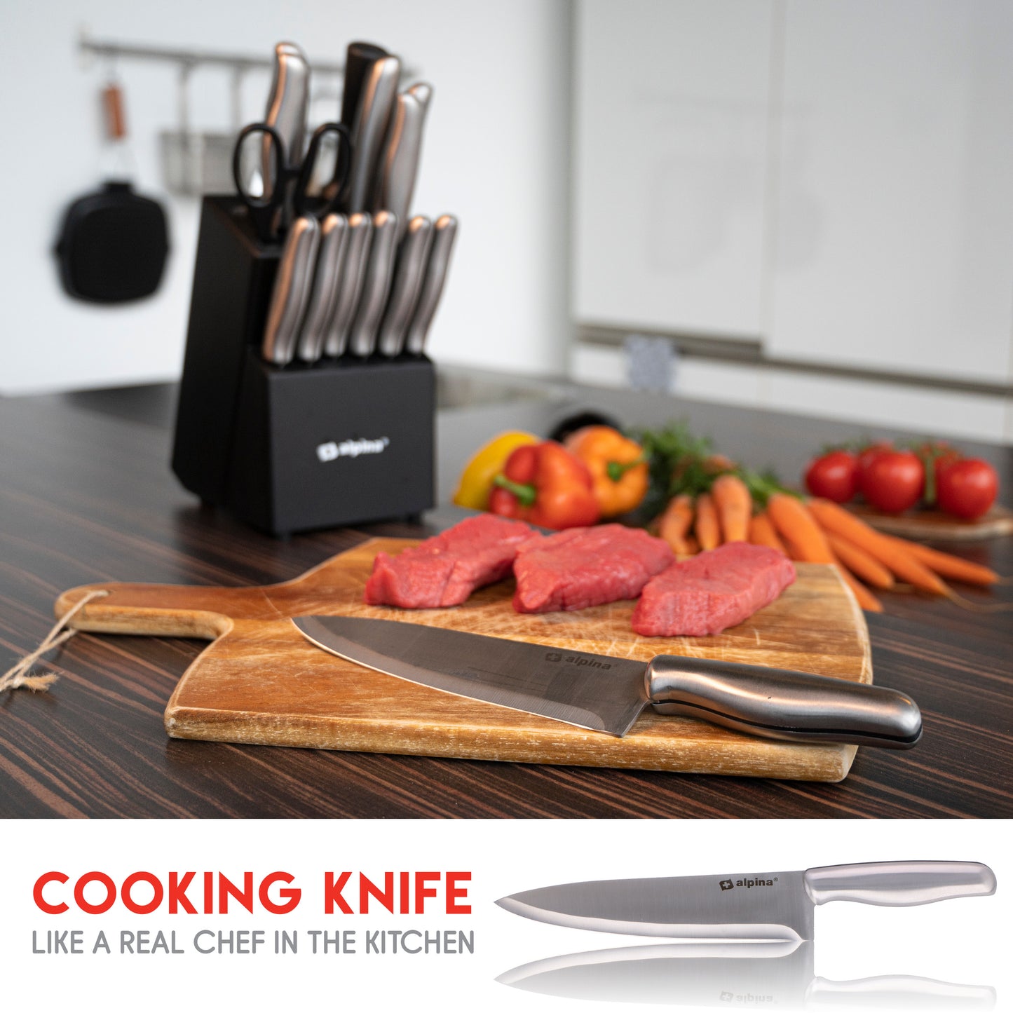 Knife 15Pcs With Block