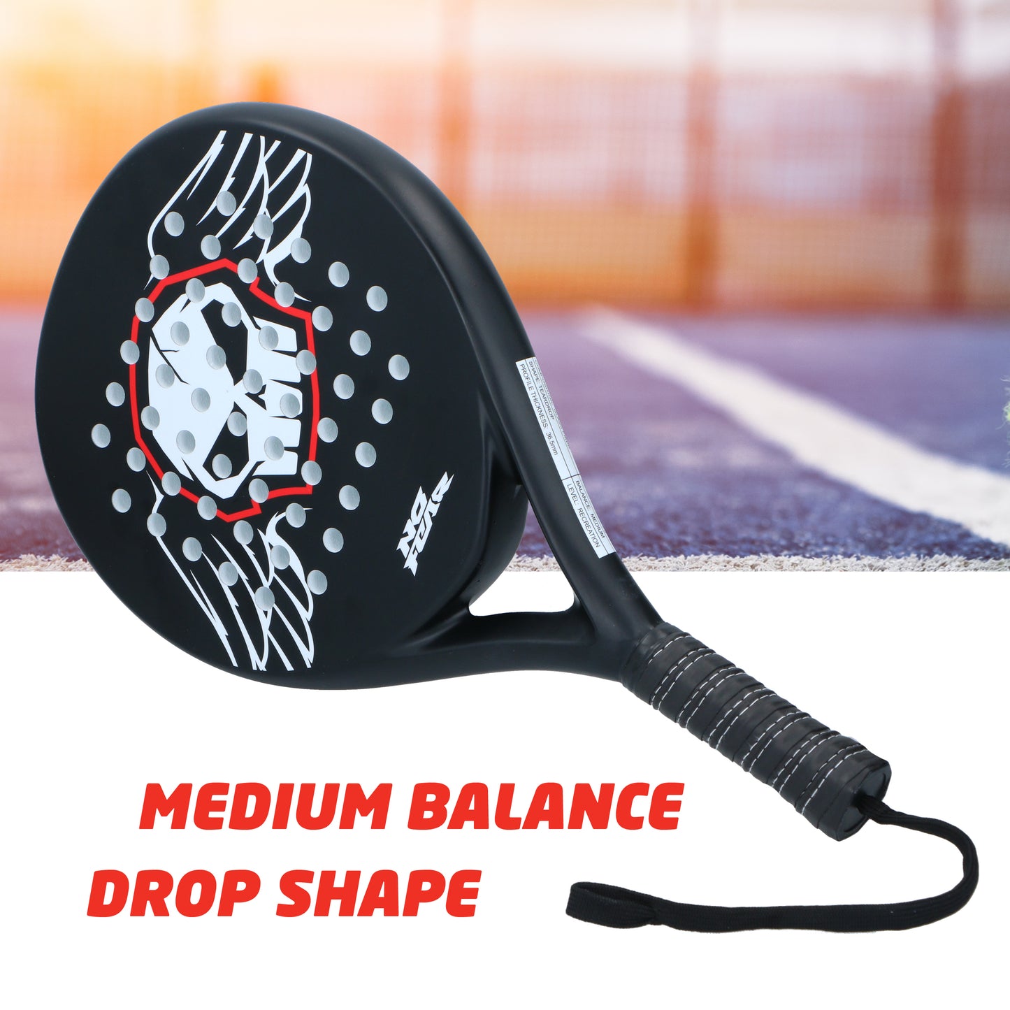 Padel Racket 47X25X3,6Cm Grp