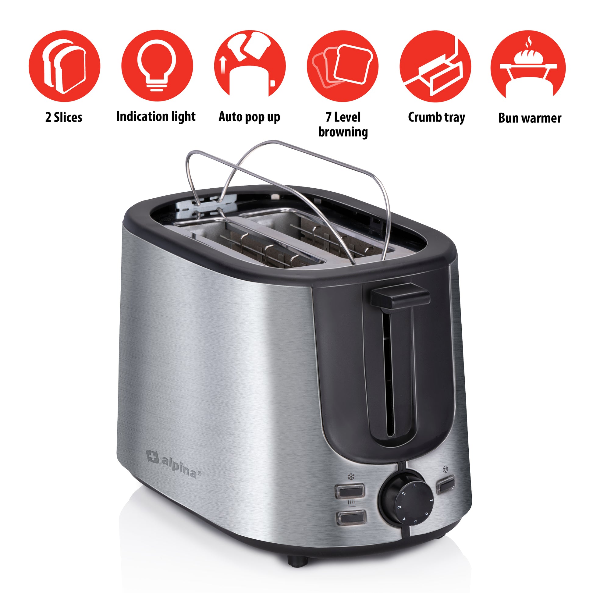 Toaster 230V Ss 1000W