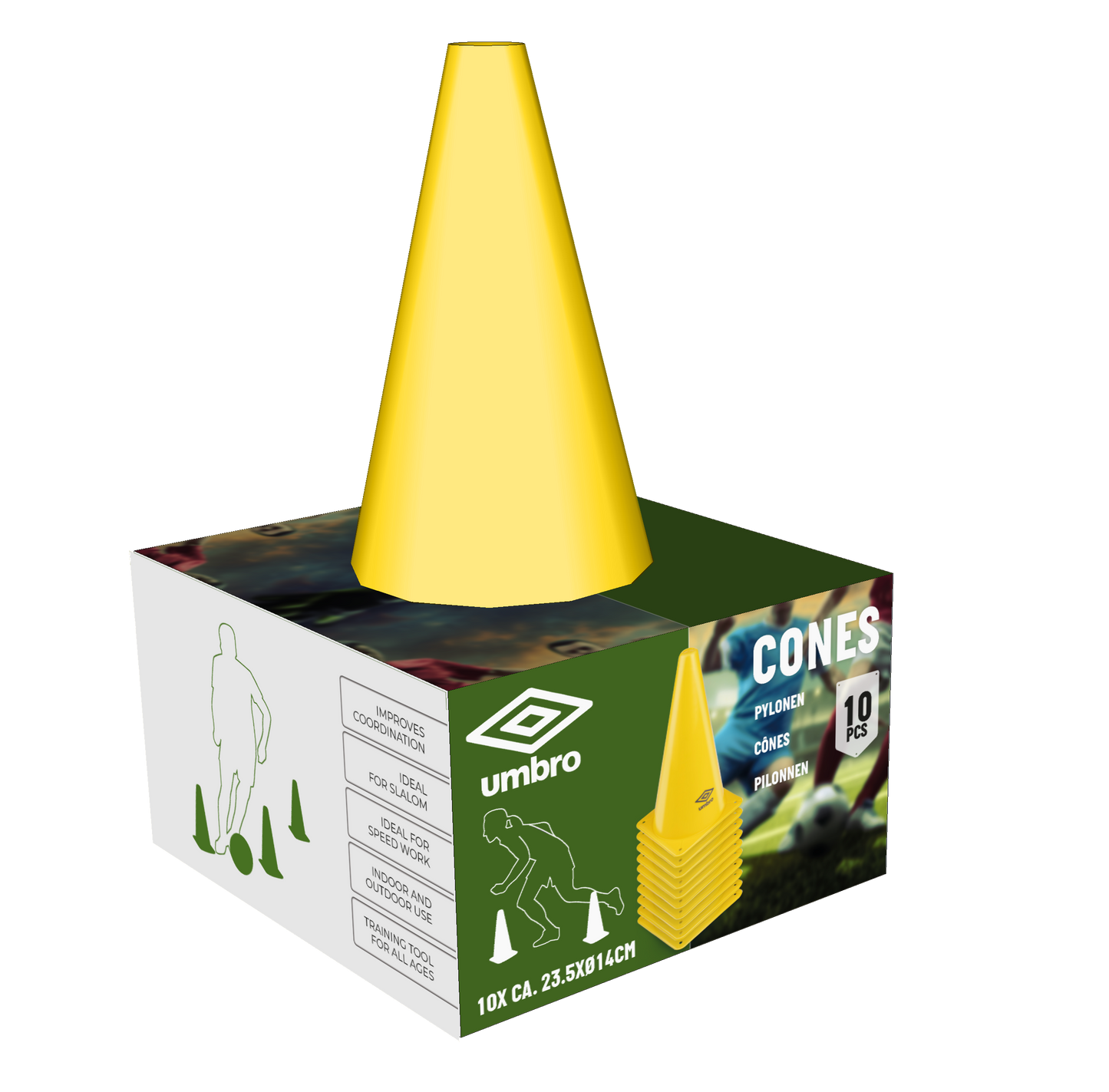 Training Cone 10Pcs Pp