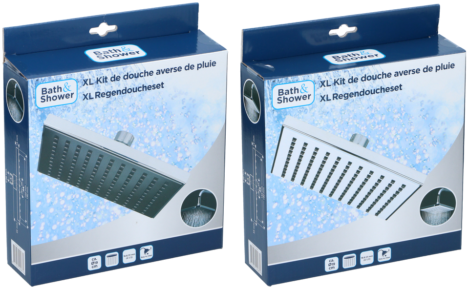 Shower Head Square Shaped 1F 2As