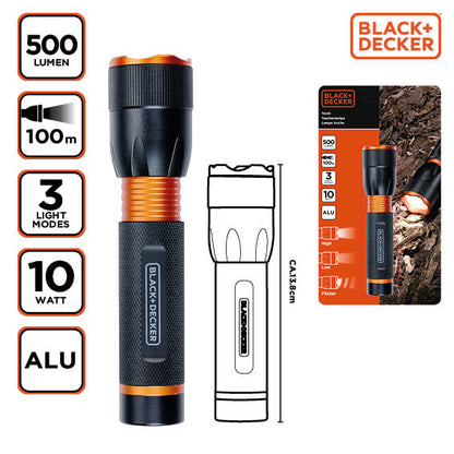 Torch Led 10W 500Lm 100M Beam