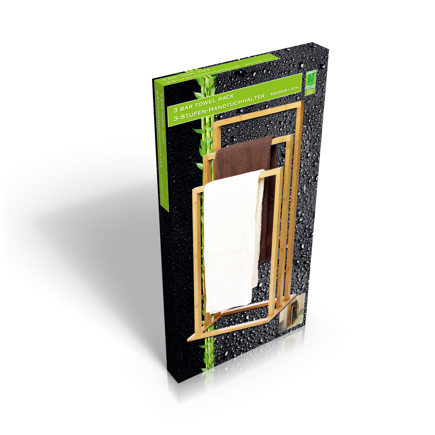 Towel Rack Bamboo 42X24X81.5Cm