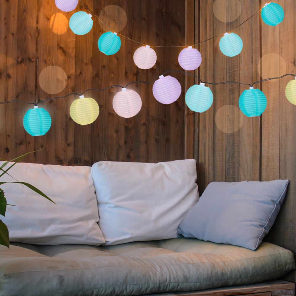 Solar String Lampion Led 240Cm