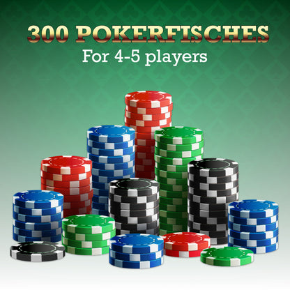Poker Set 300 Stuks Met Koffer