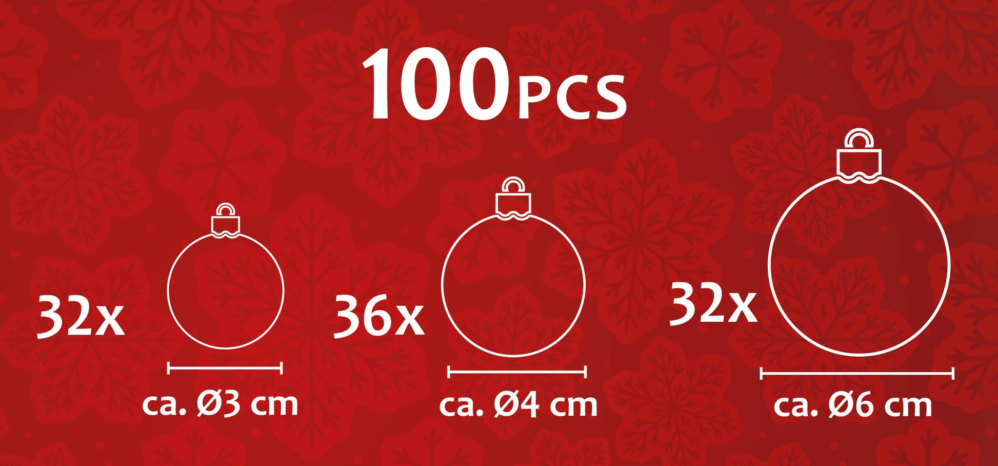 Xmas Bauble (100) Ass Brown Pl