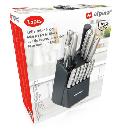 Knife 15Pcs With Block