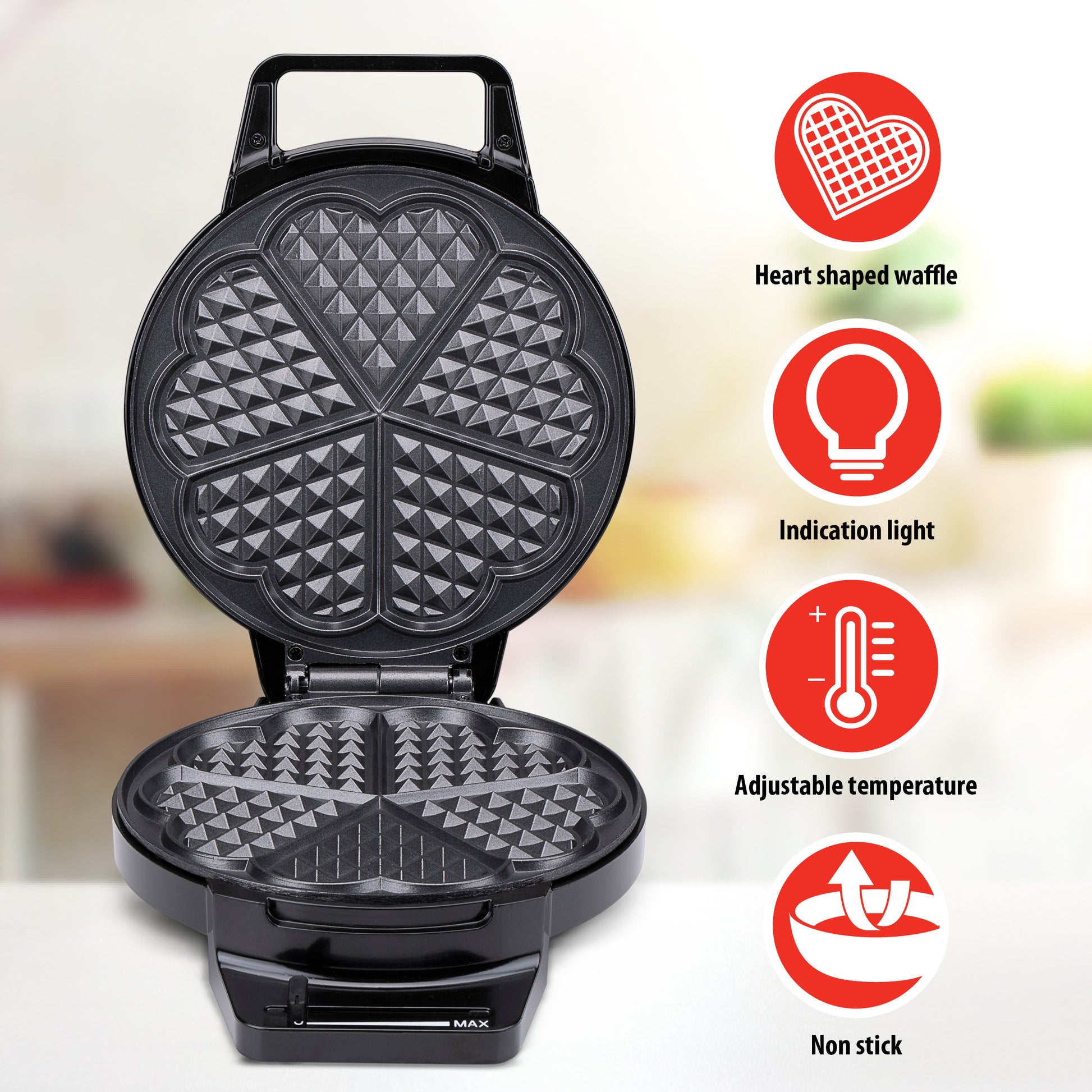Waffle Maker 230V 1000W