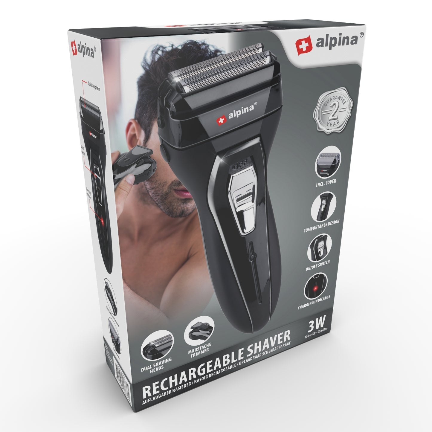 Shaver Dual Head 230V 600Mah