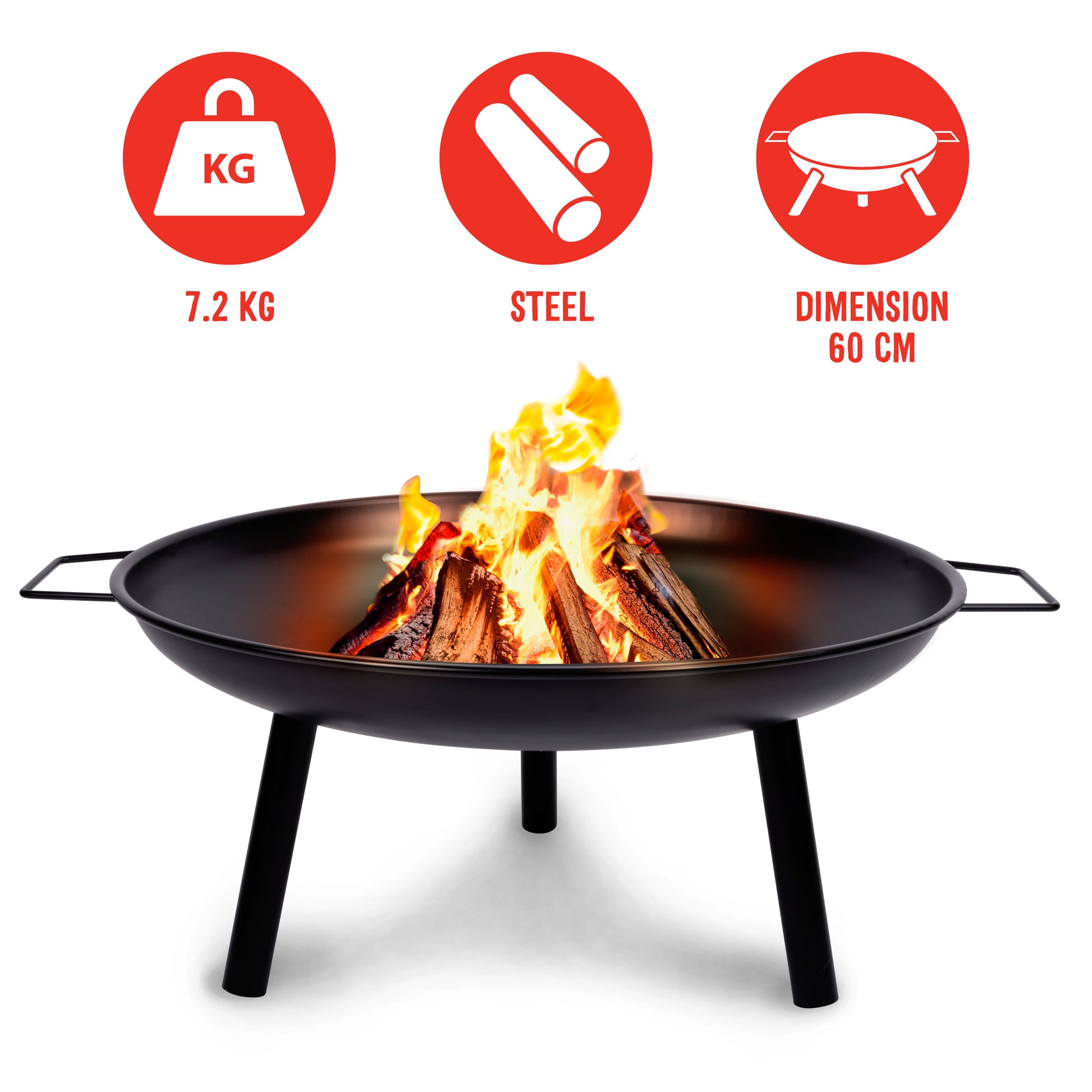 Firepit 60X60X29Cm
