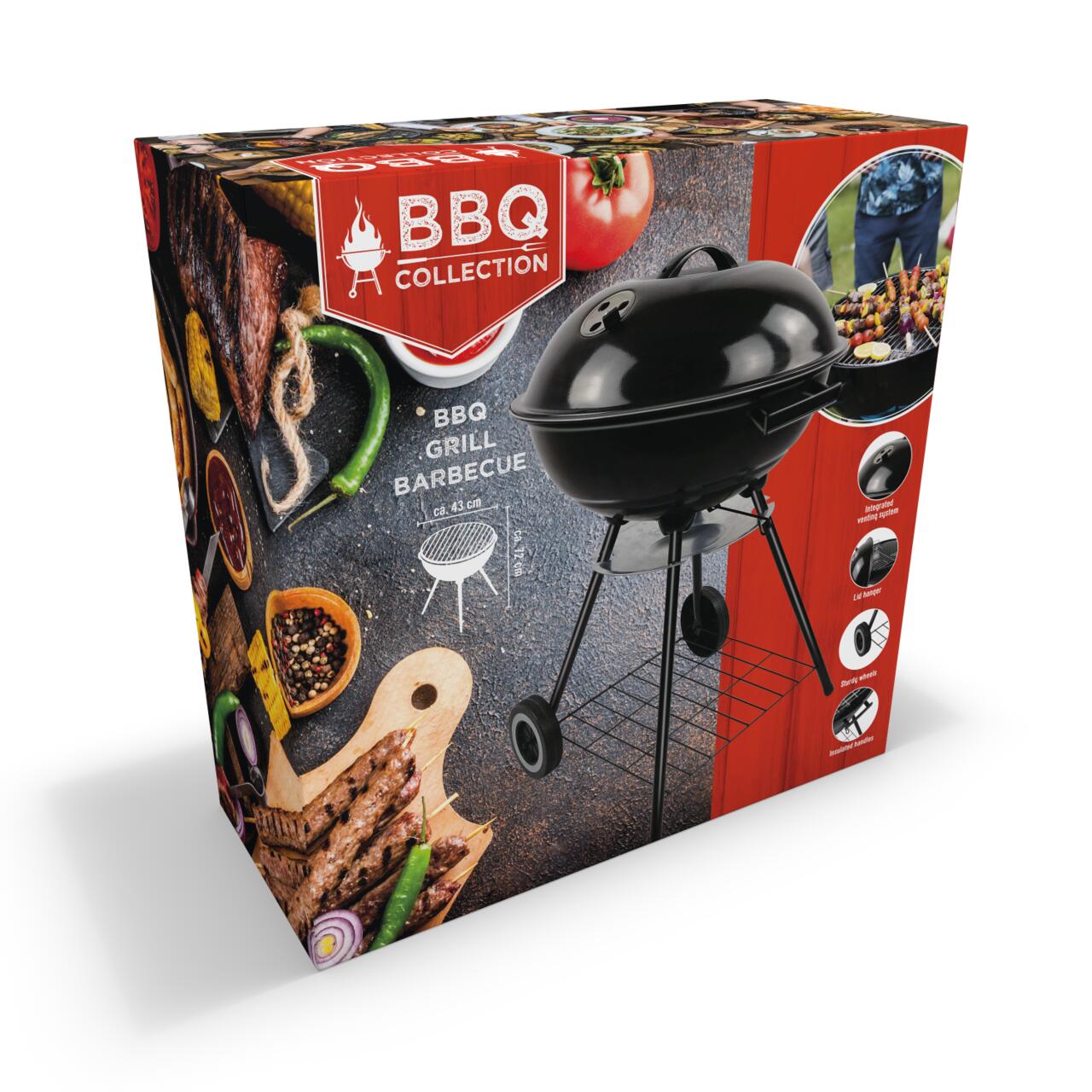 Bbq Round 17Inch Lid+Hande St