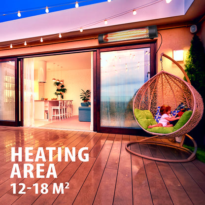 Heater Wall 2000W Gold Halogen