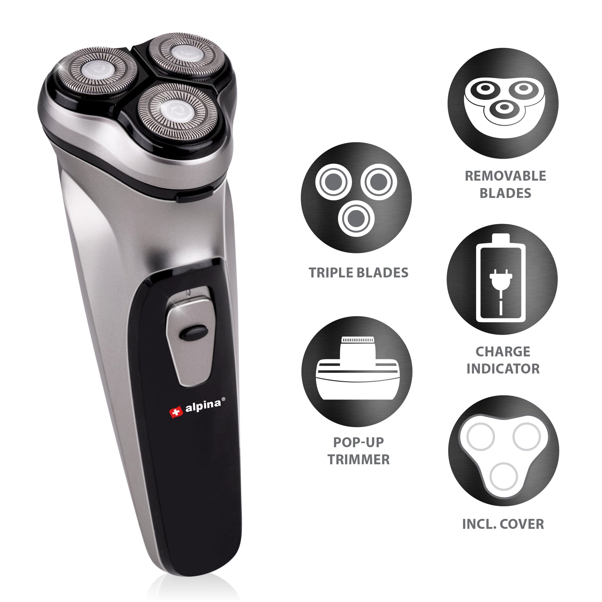 Shaver 3Head B/O Rechargable