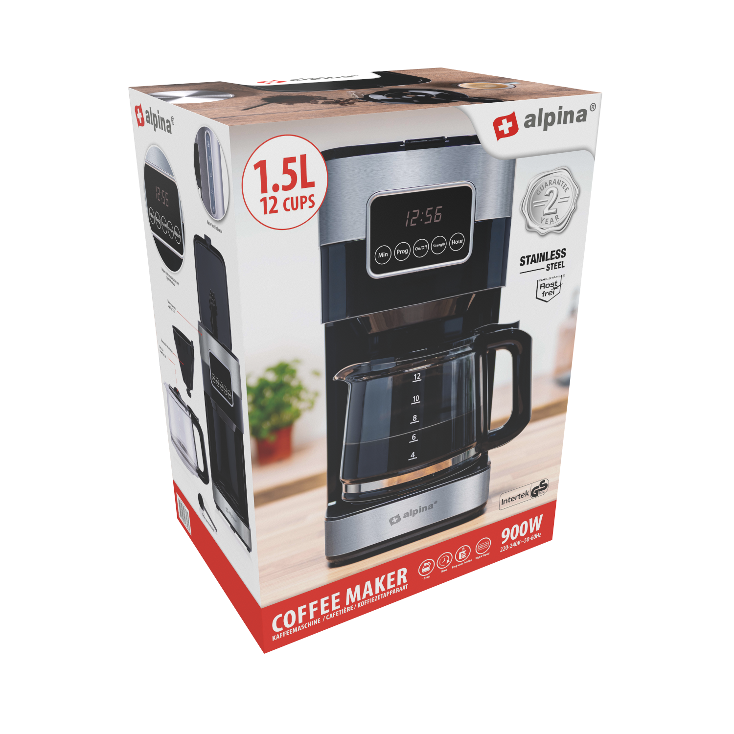 Coffee Maker 230V Ss 900W