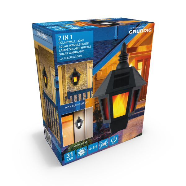 Wall Light/Solar 19,5X10X27,5