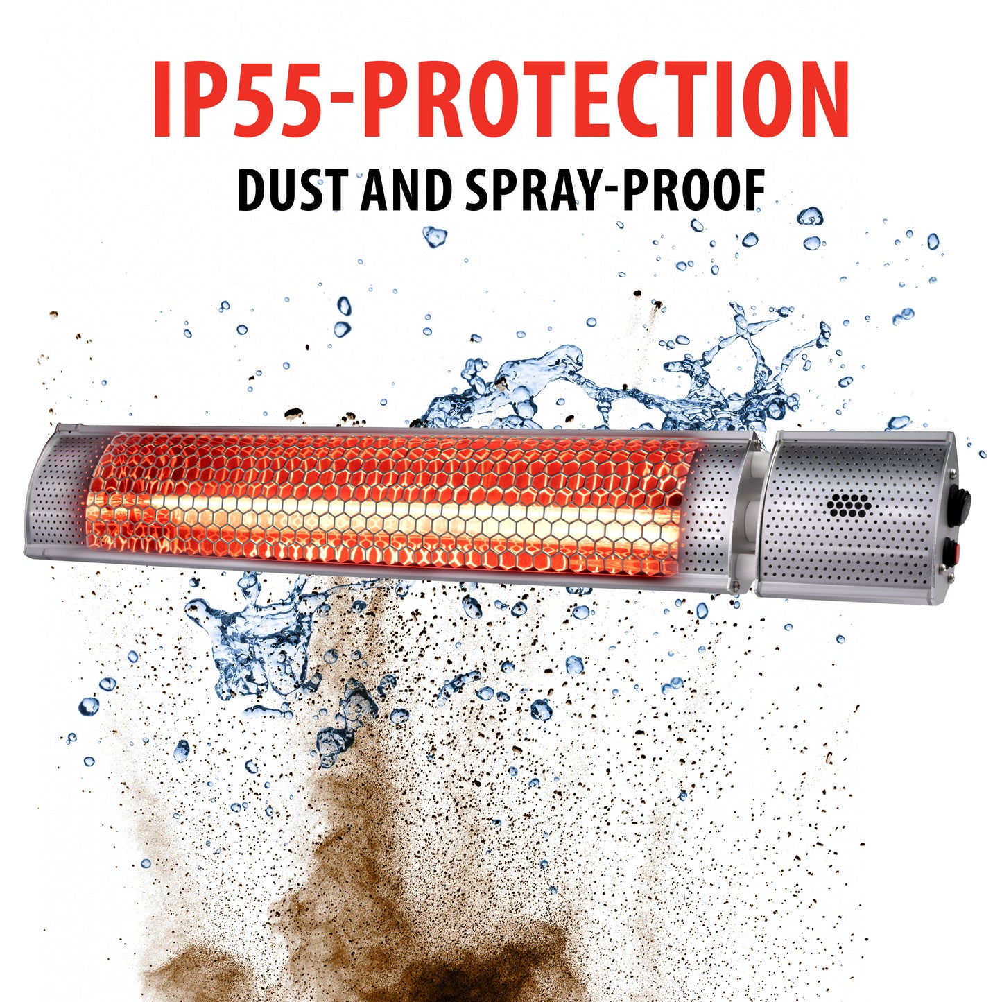 Heater Wall 2000W Gold Halogen