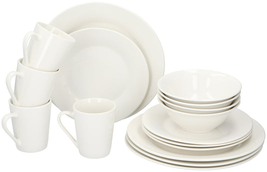 Dinnerset 16Pcs White Sw