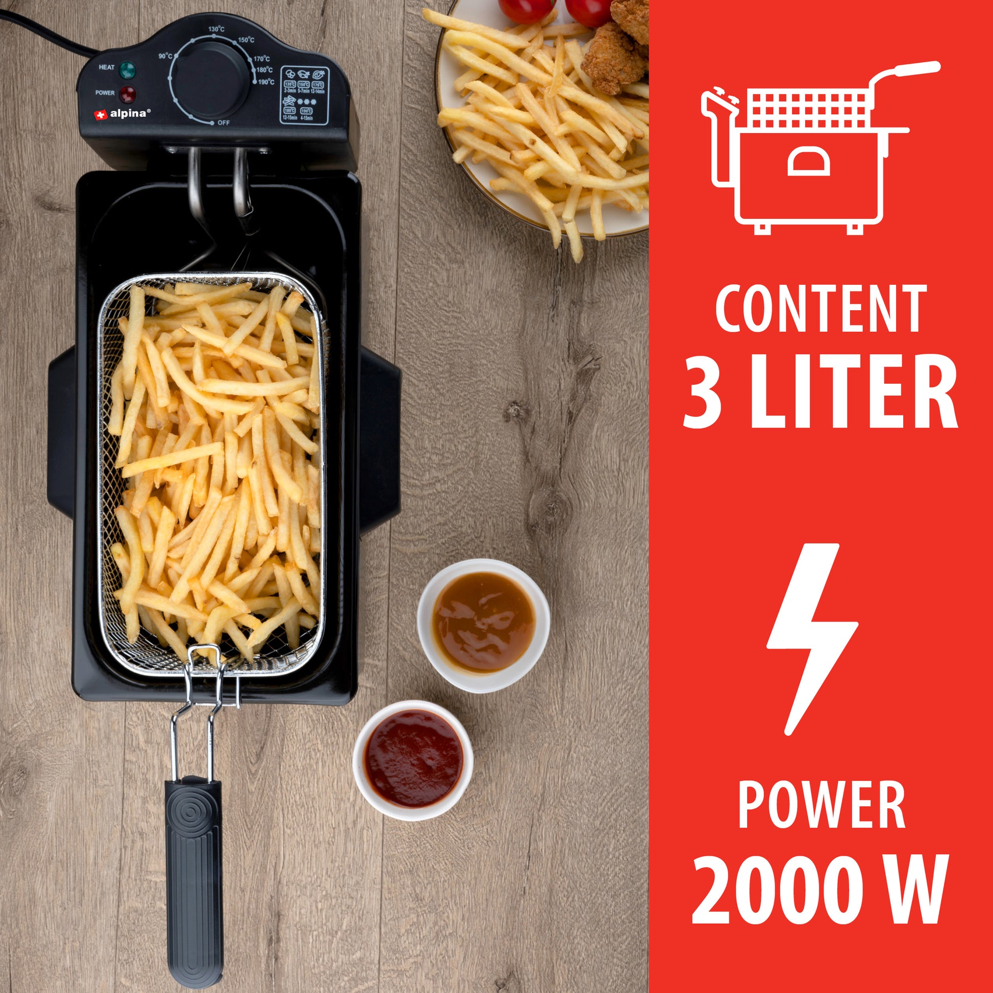 Deep Fryer 3L 2000W