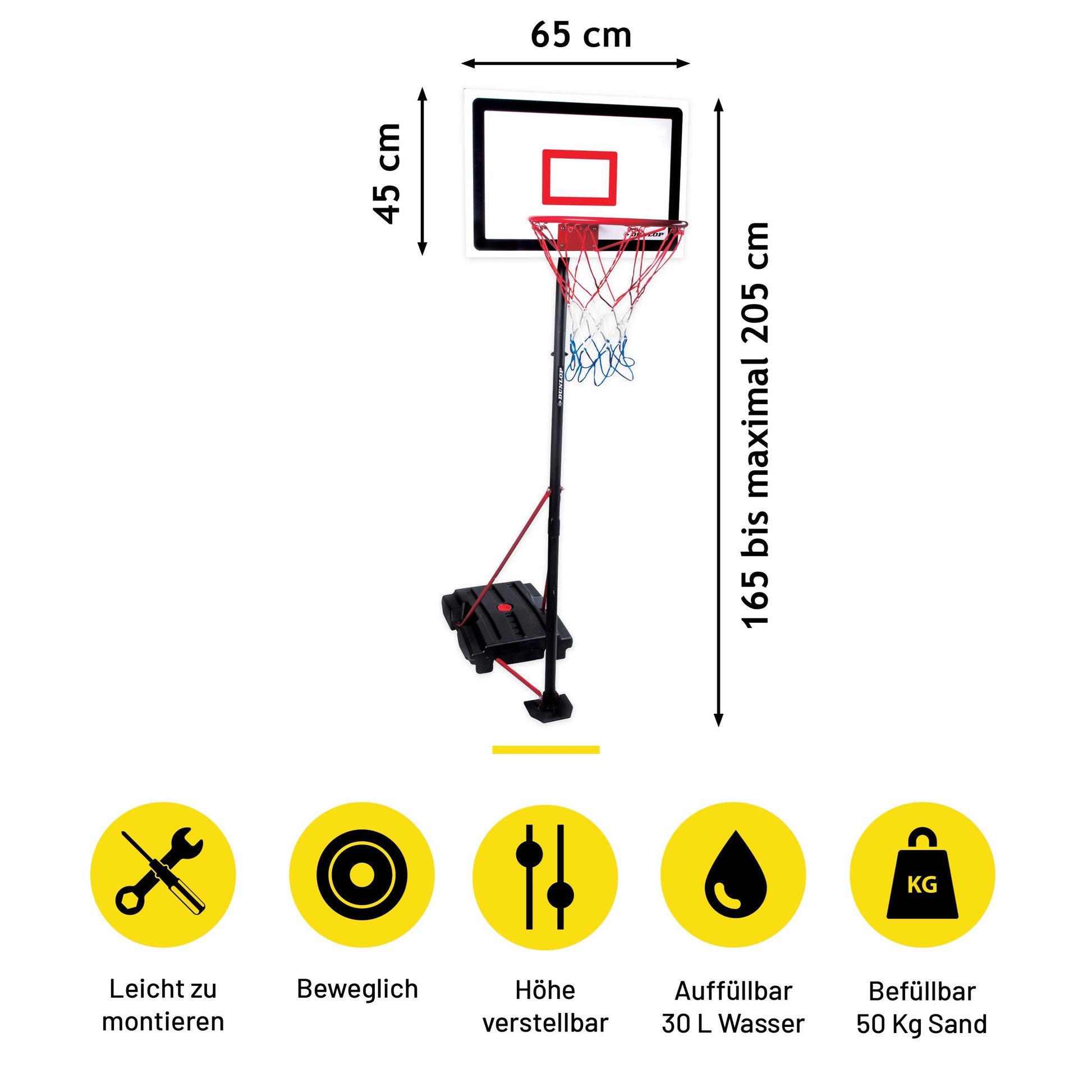 Basketballset 165-205Cm Mt 3Pc