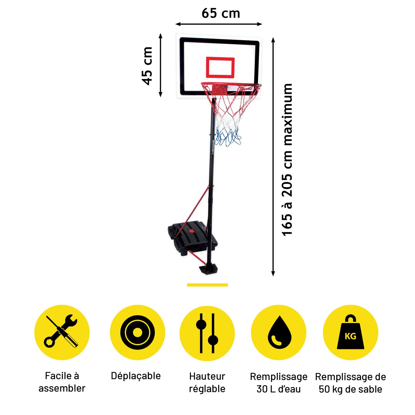 Basketballset 165-205Cm Mt 3Pc