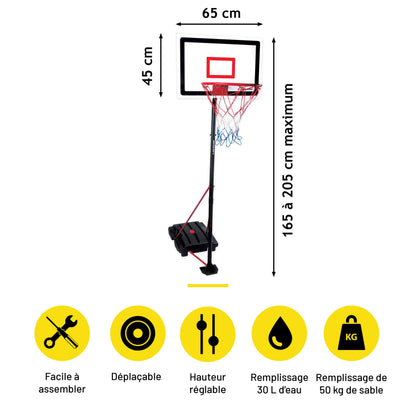 Basketballset 165-205Cm Mt 3Pc