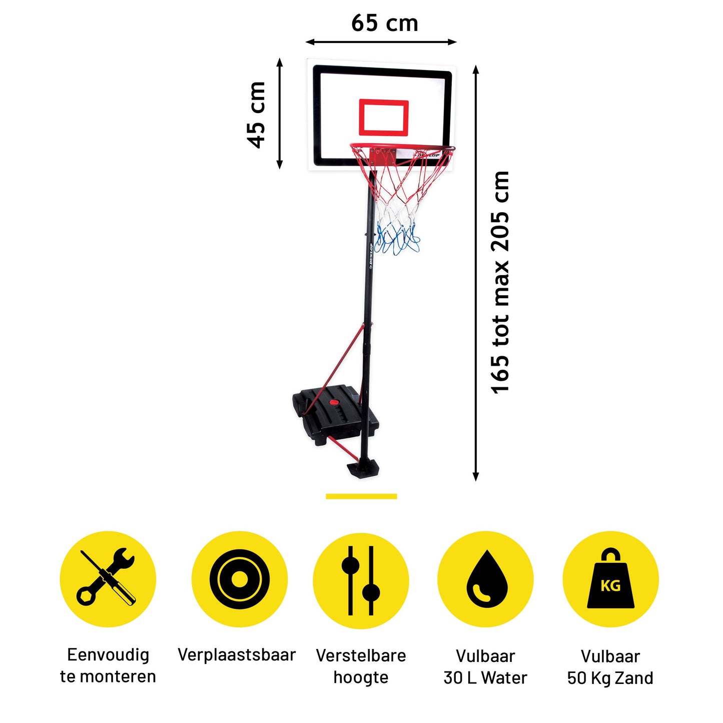 Basketballset 165-205Cm Mt 3Pc