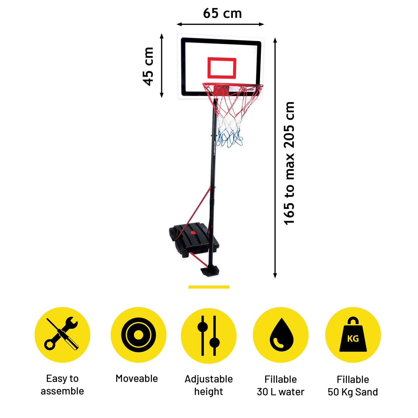 Basketballset 165-205Cm Mt 3Pc