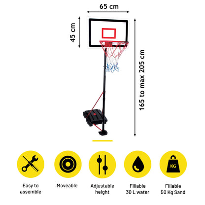 Basketballset 165-205Cm Mt 3Pc