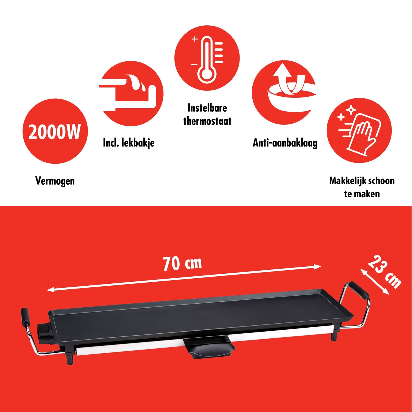 Grill Teppanyaki 230V 2000W