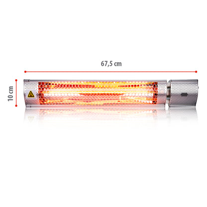 Heater Wall 2000W Gold Halogen
