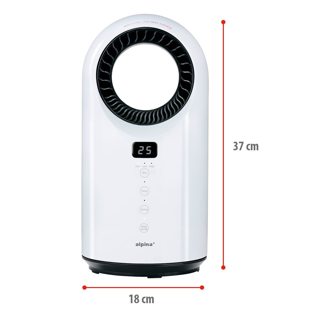 Bladeless Ptc Heater 1000/1500