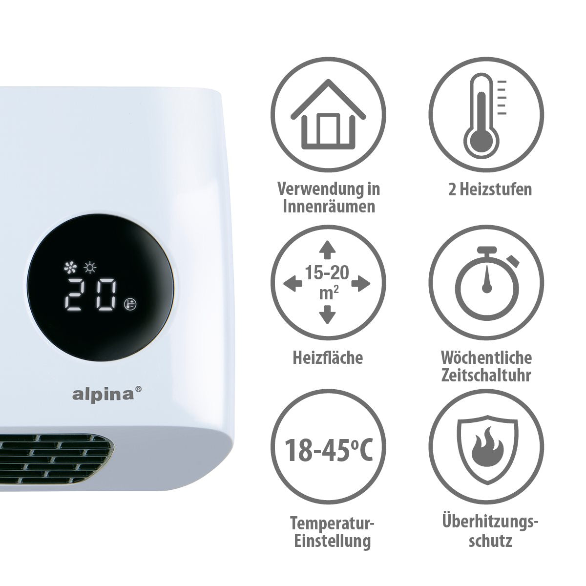 Ptc Heater Wall 1000/2000W