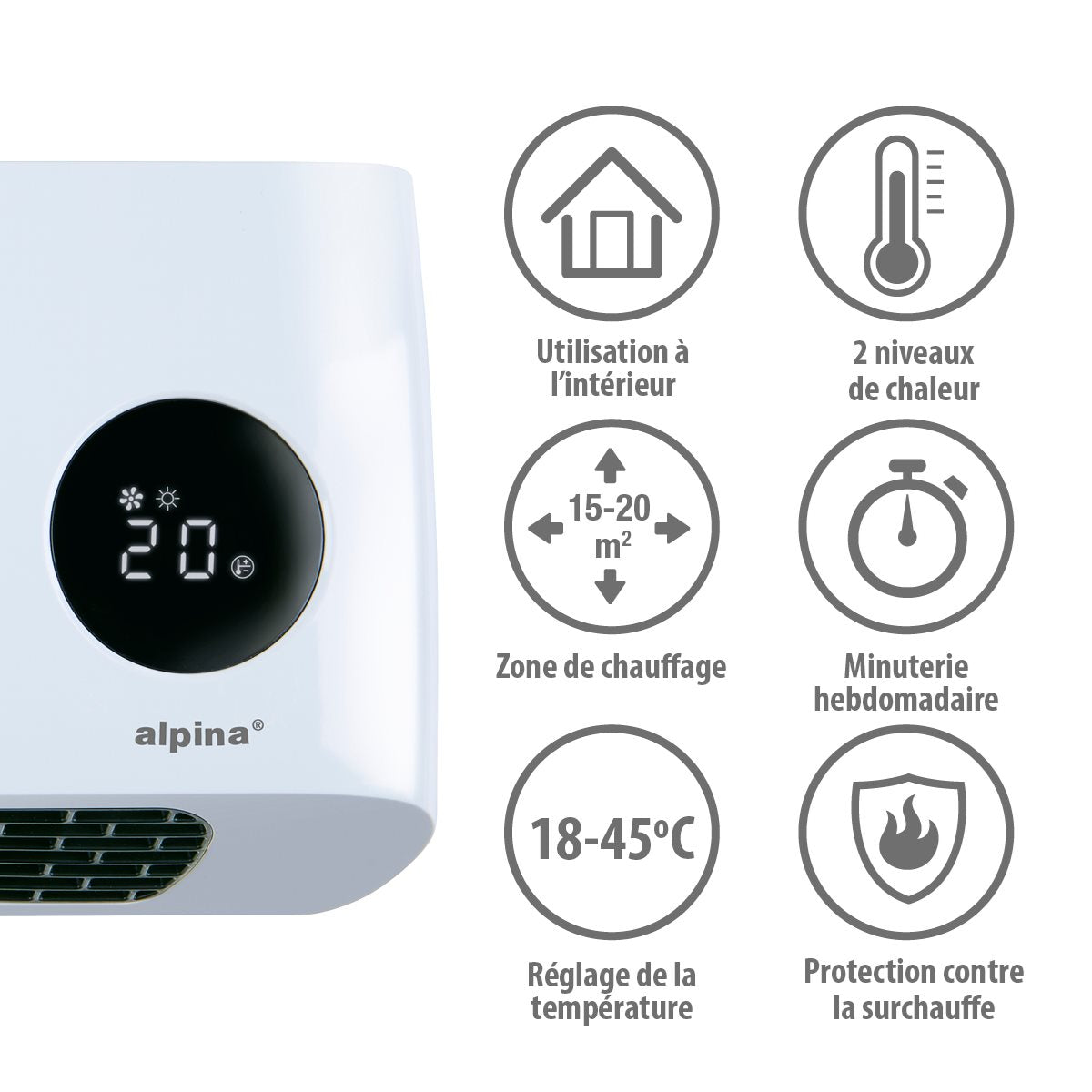 Ptc Heater Wall 1000/2000W