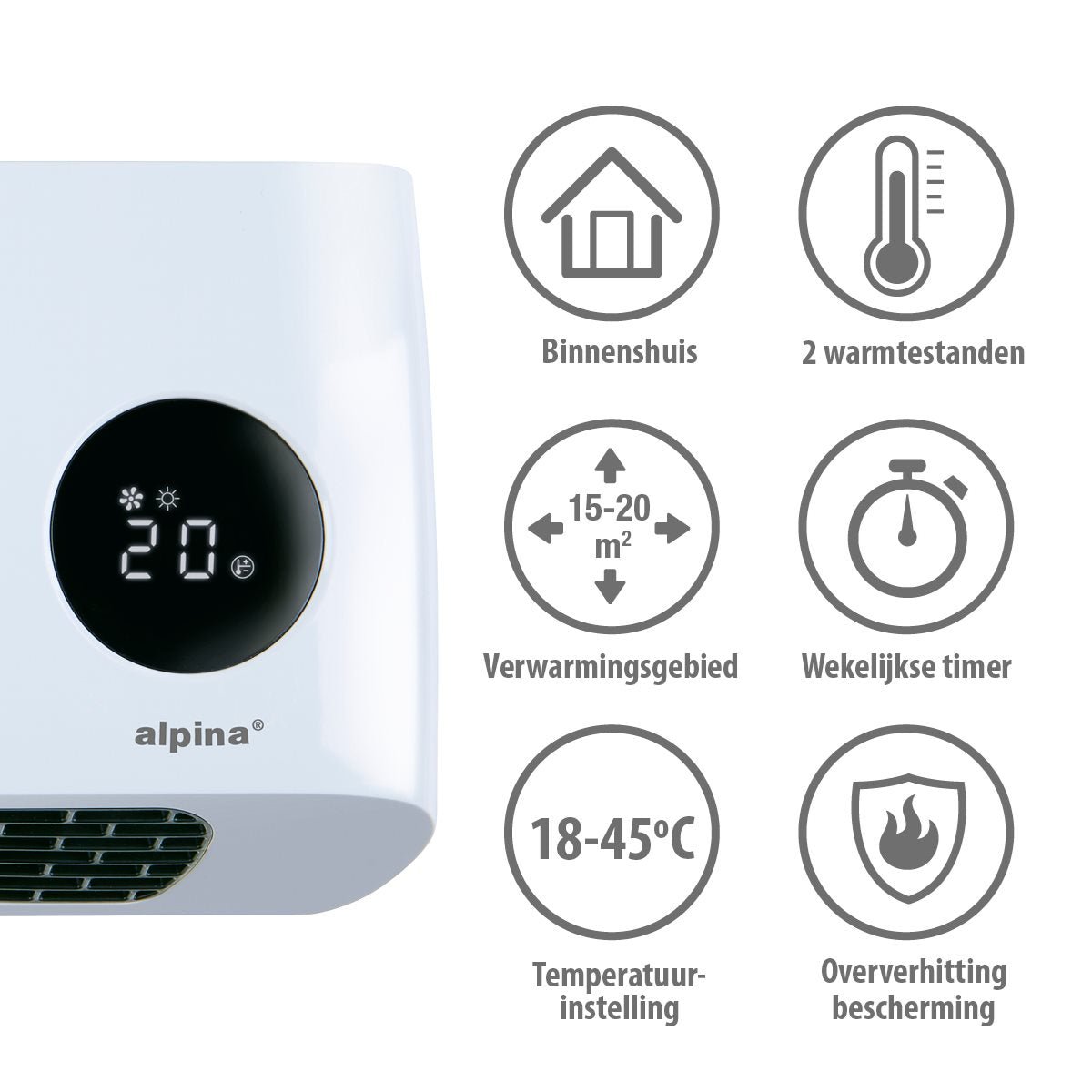 Ptc Heater Wall 1000/2000W