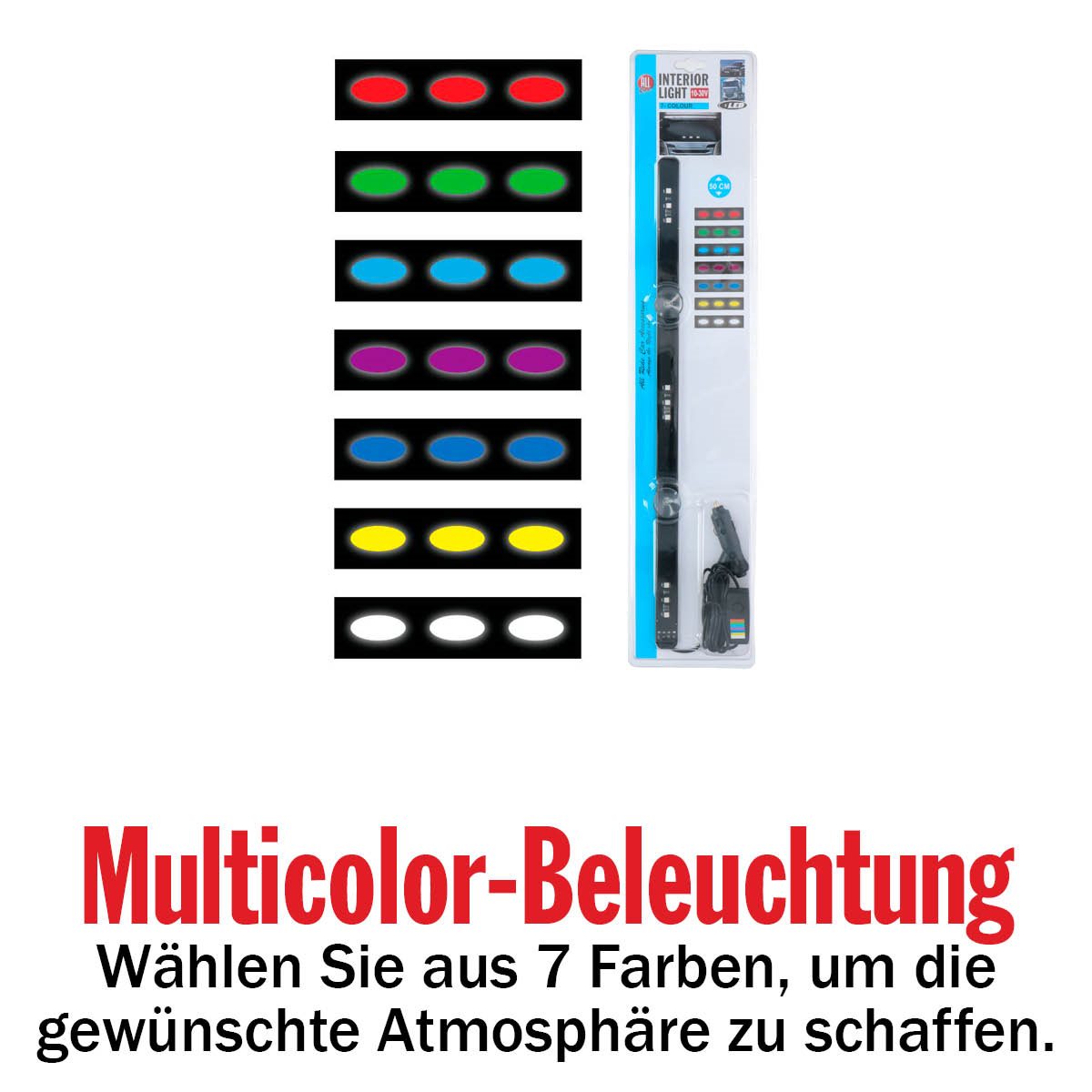 Deco Lightbar 12Led 7Colours