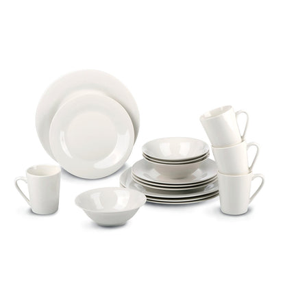 Dinnerset 16Pcs White Sw
